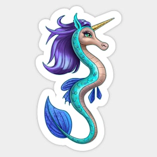 Seahorse Unicorn Sticker